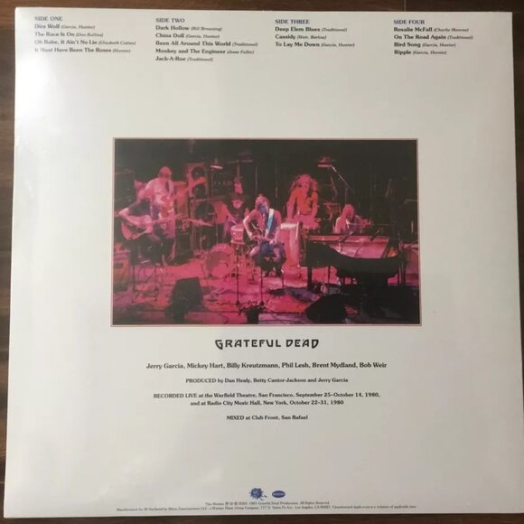 Grateful Dead Reckoning 2-LP ~ Exclusive Colored Vinyl ~ Ltd Ed 5,000 ~ Sealed! - Picture 2 of 2